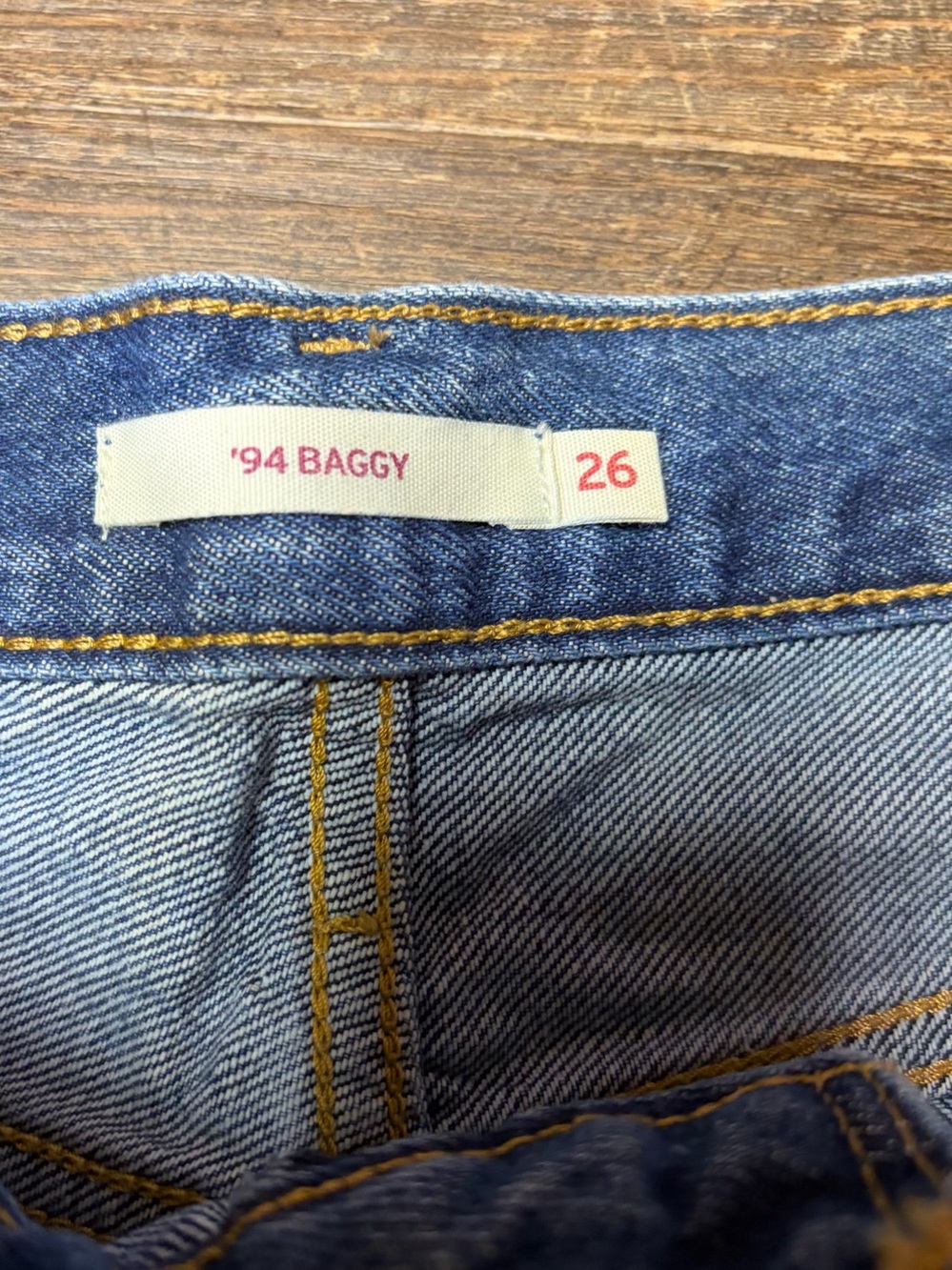 Levi's '94 Baggy Blue Denim Jeans Women's 26 Cotton - Picture 3 of 12